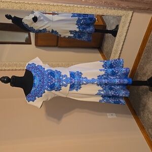 Floral Mandala-style Dress, sz 8